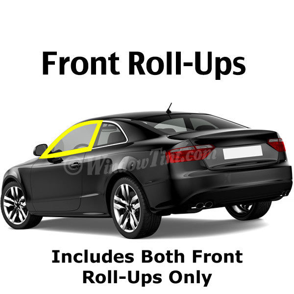 2 Door Car Front Roll Ups Window Tinting Kit