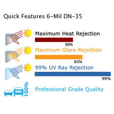 6 Mil Natural 35% VLT Safety Window Tinting Film