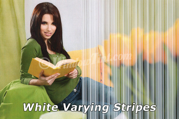 White Varying Stripes