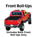 Extended Cab Truck front roll ups window tinting kit
