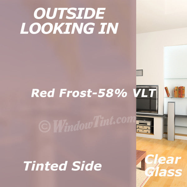 Red Frost Window Tinting Film