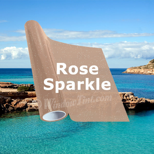 Rose Sparkle Window Tinting Film