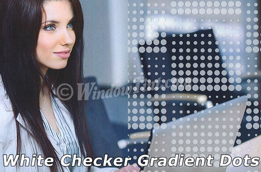 White Checker Gradient Dot