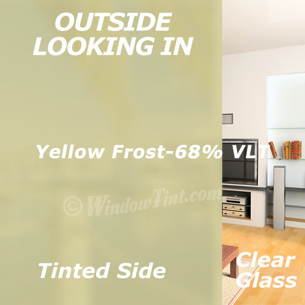 Yellow Frost Window Tinting Film