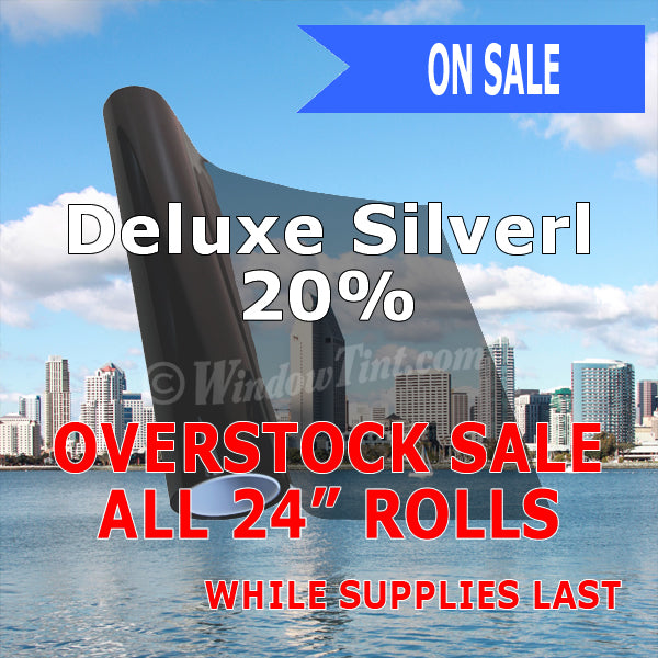 On Sale - Deluxe Silver Window Tinting Film 20% VLT
