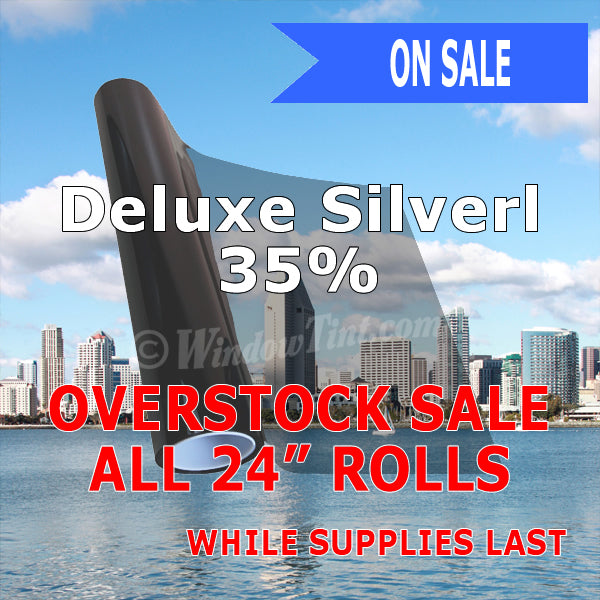 On Sale - Deluxe Silver Window Tinting Film 35% VLT