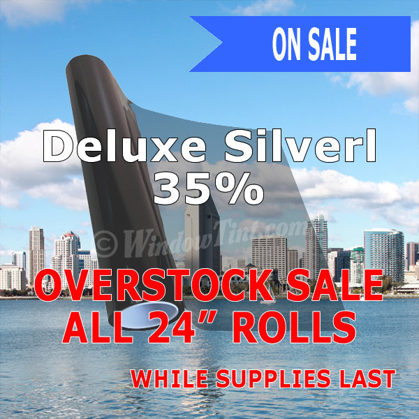 On Sale - Deluxe Silver Window Tinting Film 50% VLT