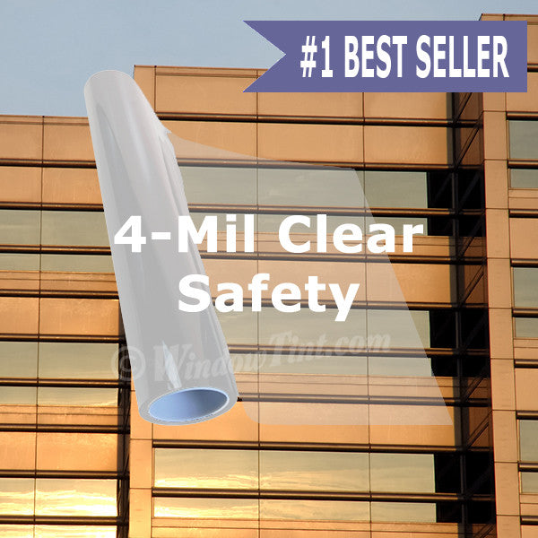 4 Mil Clear Safety Window Tinting Film