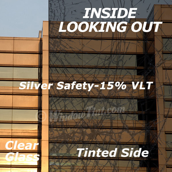 4 Mil Silver Safety Window Tinting Film