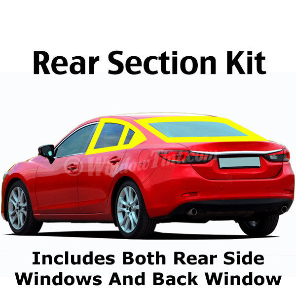 Rear Section Pre-Cut Auto Window Tinting Kit for your 4 door car
