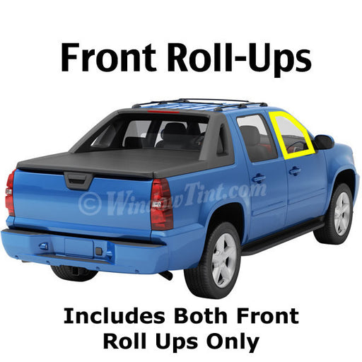 Crew Cab Truck front roll ups window tintin kit