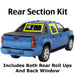 Crew Cab Truck Rear section window tinting kit