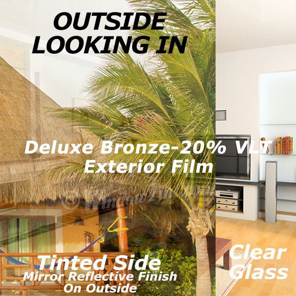 Deluxe Bronze Exterior Window Tinting Film