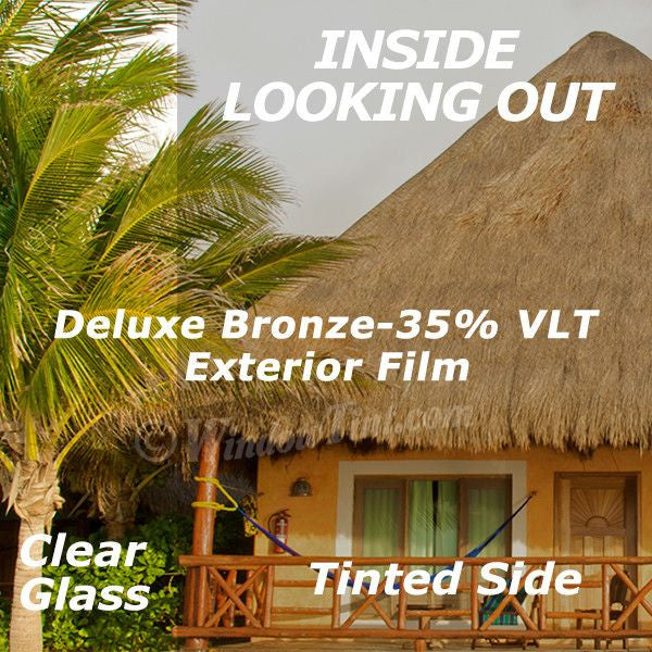 Exterior Deluxe Bronze Window Tinting Film 35% VLT