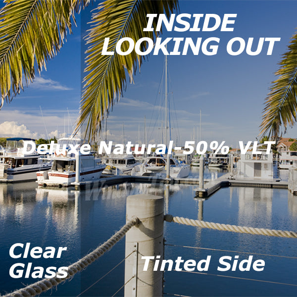On Sale - Deluxe Natural Window Tinting Film 50% VLT