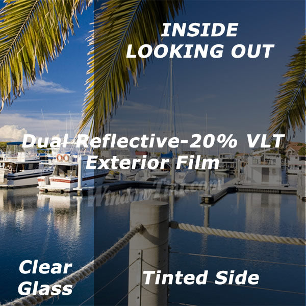 Dual Reflective Exterior Window Tinting Film