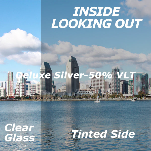 On Sale - Deluxe Silver Window Tinting Film 50% VLT