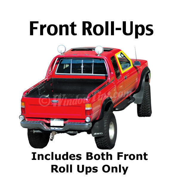 Extended Cab Truck front roll ups window tinting kit