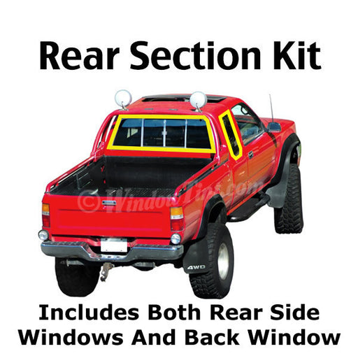 Extended Cab Truck rear section window tinting kit