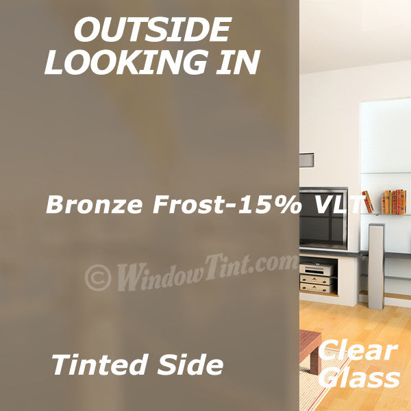 Bronze Frosted Window Tinting Film — Windowtint.com