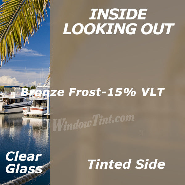 Bronze Frost Privacy Window Tinting Film