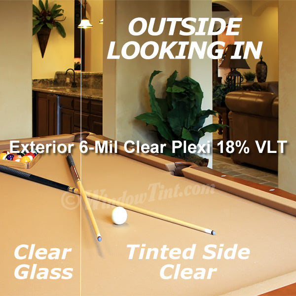Exterior Plexi 6 Mil Clear Window Tinting Film