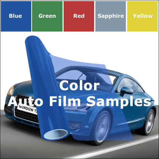 Color auto window tinting films