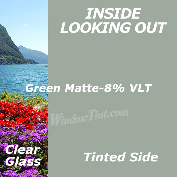 Green Matte Window Tinting Film