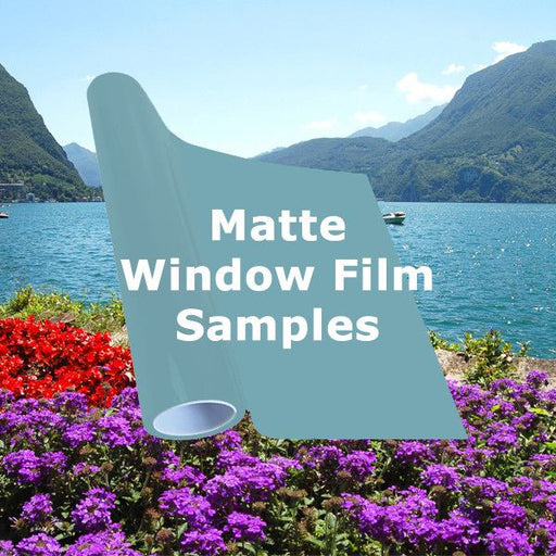 Matte window tinting films