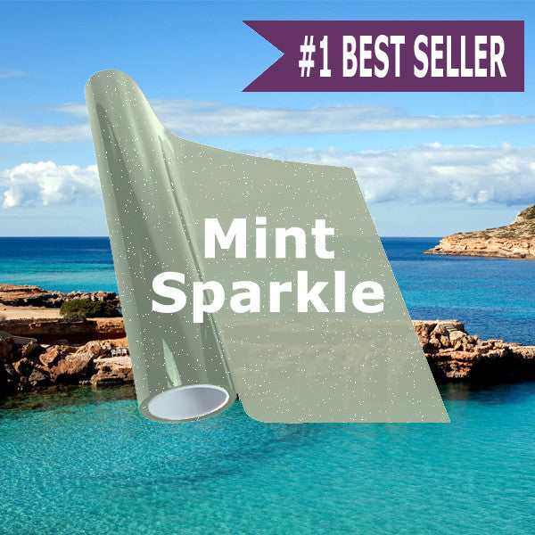 Mint Sparkle Window Tinting Film