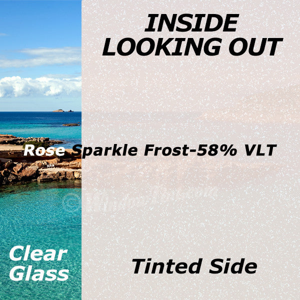 Rose Sparkle Window Tinting Film