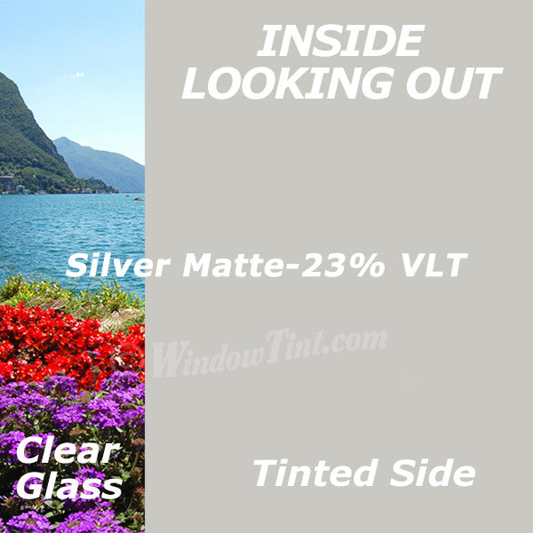 Silver Matte Window Tinting Film